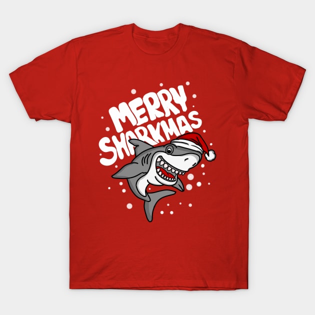 Merry Sharkmas T-Shirt by Aldebaran